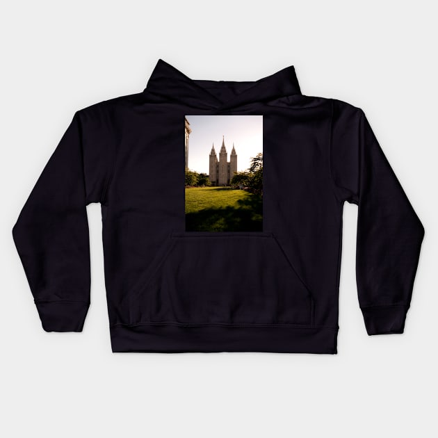 Temple Square Kids Hoodie by randymir